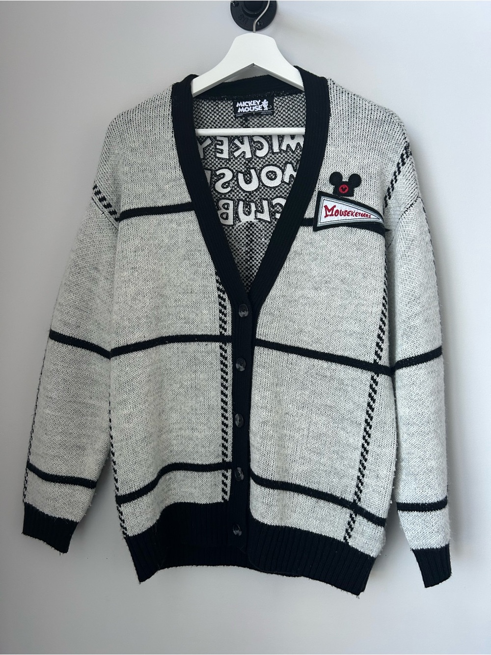 Official Disney Mickey Mouse Club Button-Front Cardigan Sweater